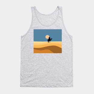 Camel trip in the desert Tank Top